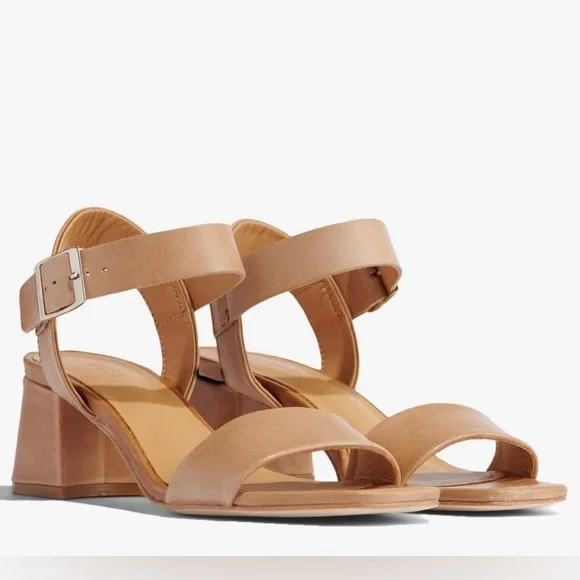 Nisolo Block Heels in Honey/Beige, Size 11 - Picture 1 of 12